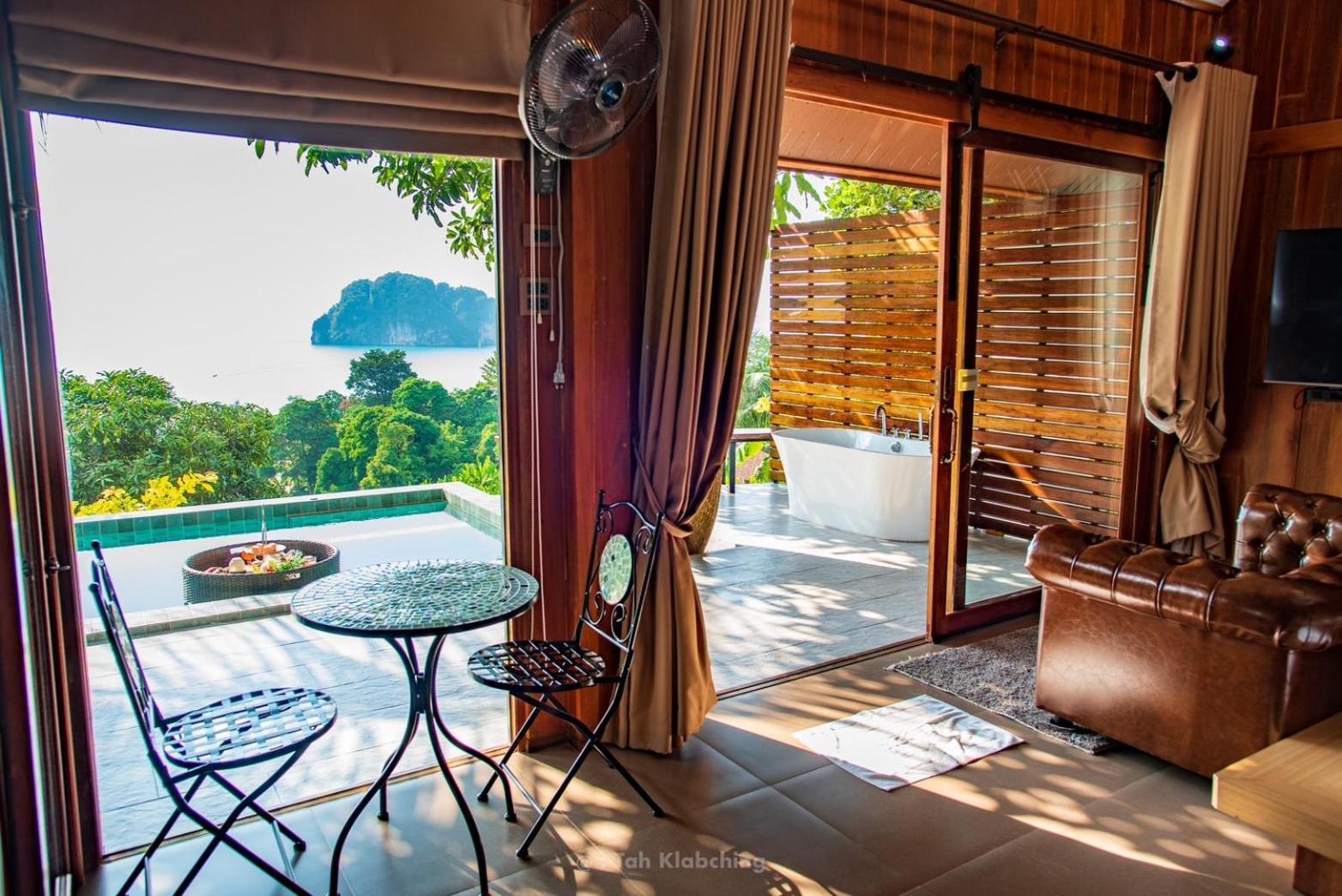เขาทองพูลวิลล่ากระบี่ Khaotong Pool Villa Krabi Ban Nai Sa エクステリア 写真