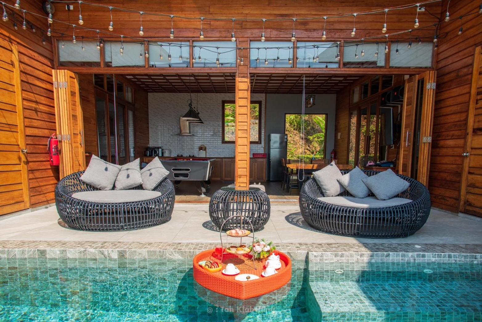 เขาทองพูลวิลล่ากระบี่ Khaotong Pool Villa Krabi Ban Nai Sa エクステリア 写真