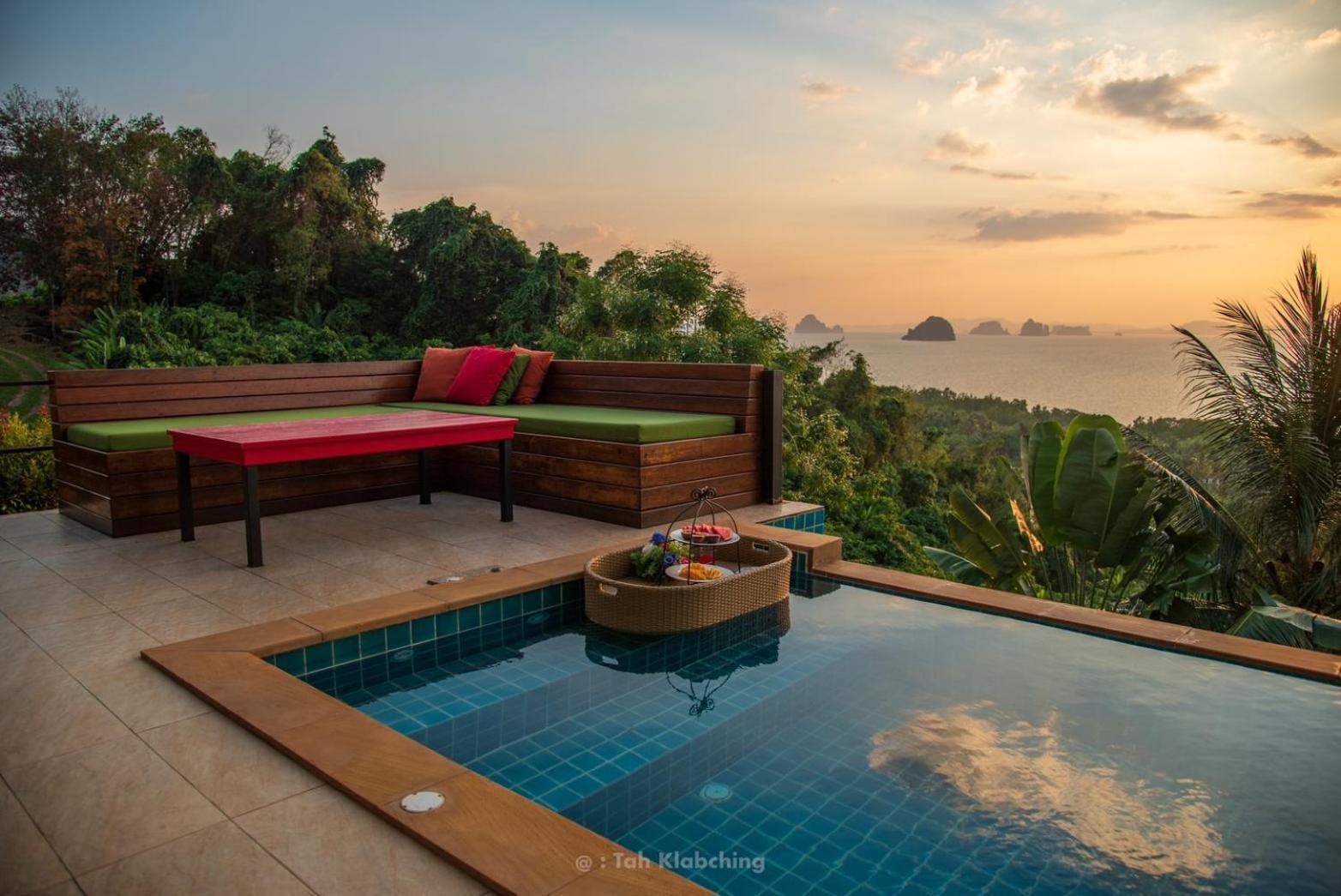 เขาทองพูลวิลล่ากระบี่ Khaotong Pool Villa Krabi Ban Nai Sa エクステリア 写真