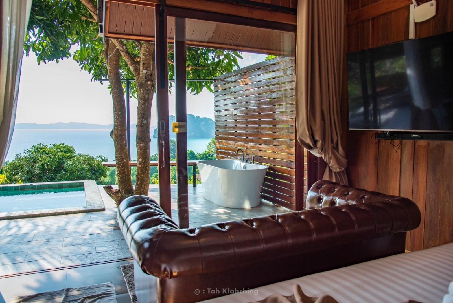 เขาทองพูลวิลล่ากระบี่ Khaotong Pool Villa Krabi Ban Nai Sa エクステリア 写真