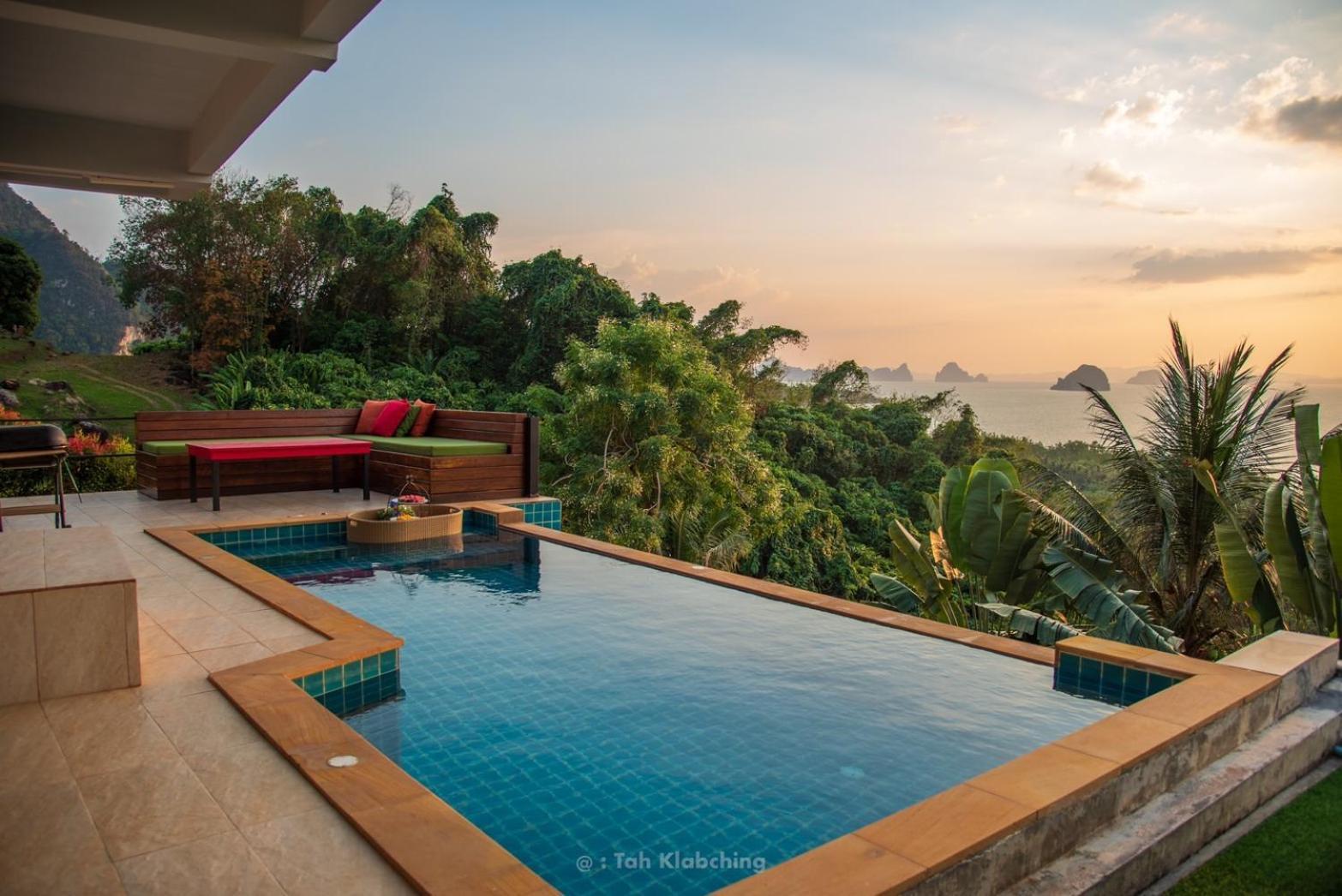 เขาทองพูลวิลล่ากระบี่ Khaotong Pool Villa Krabi Ban Nai Sa エクステリア 写真